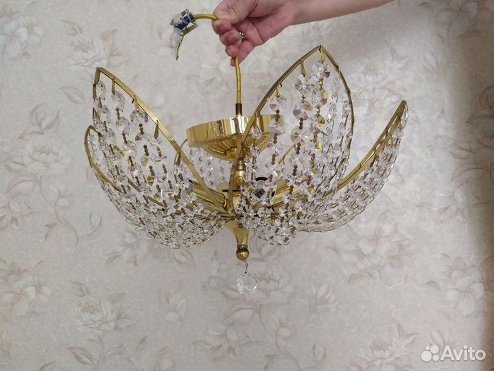 Люстра чешская. Хрусталь. Preciosa