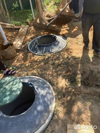 Септики из бетонных колец, колодцы