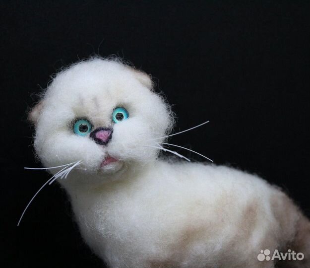 Вислоухая кошка - игрушка ручной работы