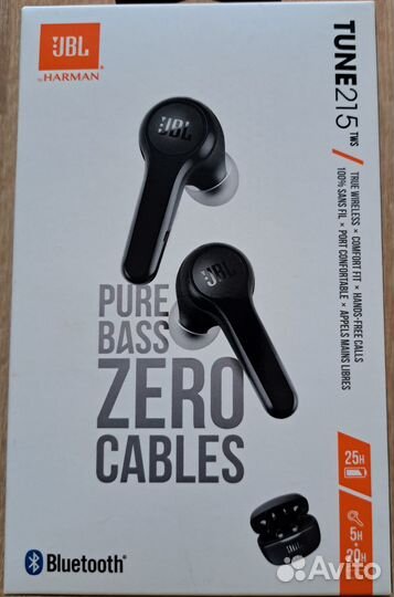 Наушники беспроводные JBL Tune 215TWS черные