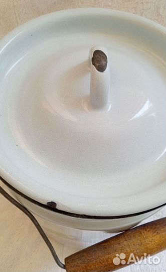 Бидон металлический эмалированный с ручкой