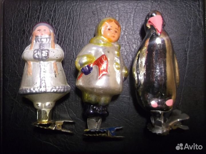 Елочные игрушки СССР, бусы. Много разных