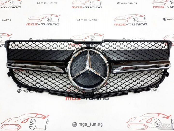 Решётка GLK-class X204 12-15 одна полоса Black