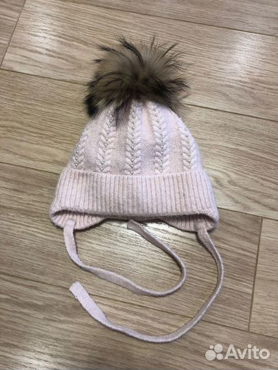 Шапка зимняя для девочки 46-48