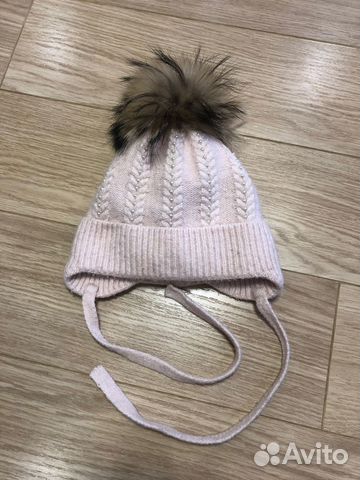 Шапка зимняя для девочки 46-48