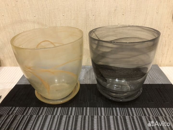 Кашпо-горшок для орхидей стекло