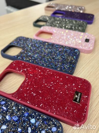 Чехол для iPhone со стразами Swarovski, женский че