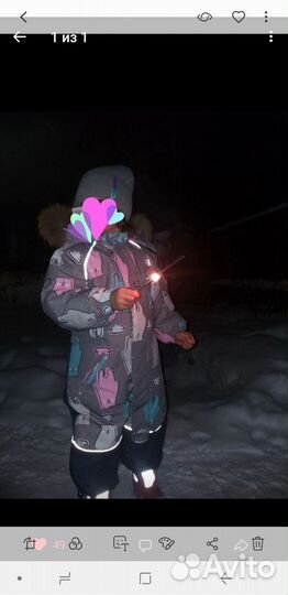 Зимний комбинезон для девочки 110