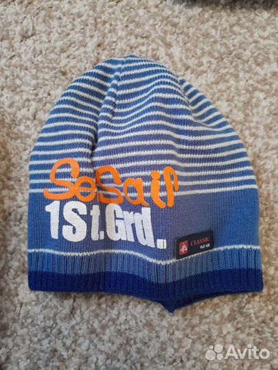 Комплект шапка и шарф для мальчика зима