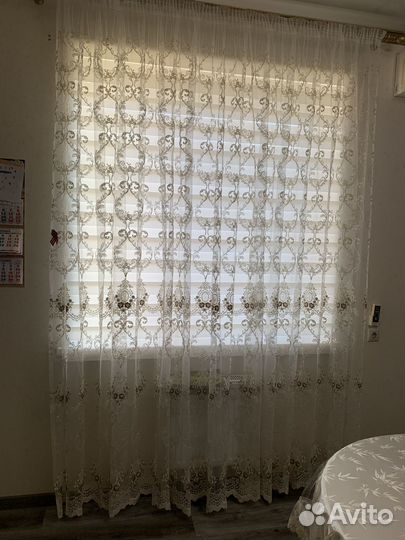 Комплект шторы и тюль бу, шторы, тюль для окон