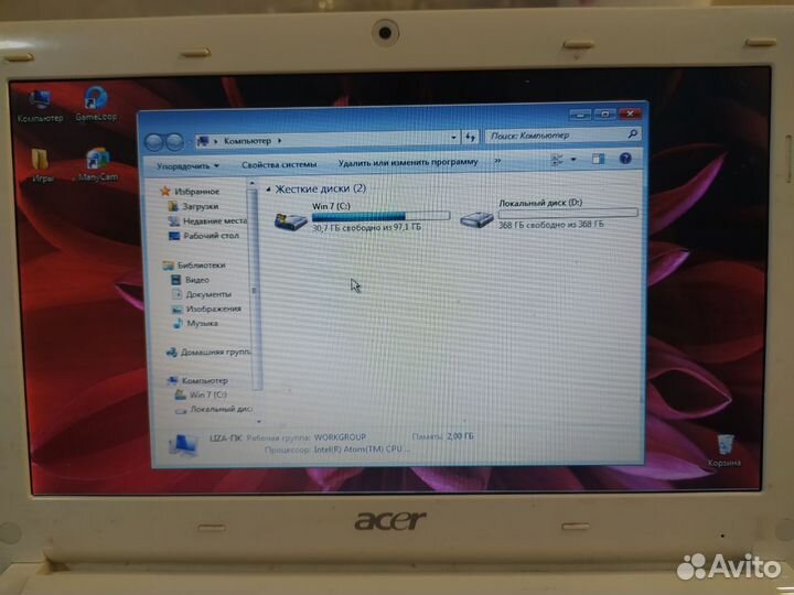 Нетбук acer aspire one