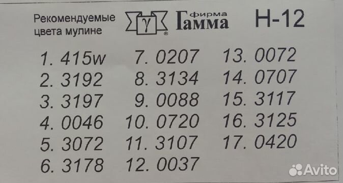 Канва для вышивания