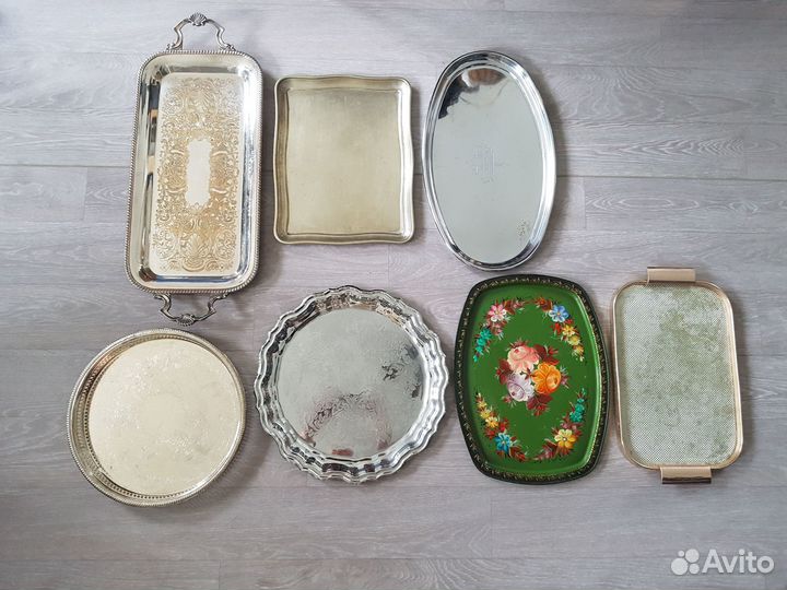 Старинные подносы