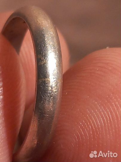 Кольцо старое серебро