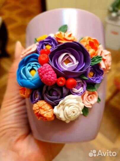 Кружка на подарок, сувенир, ручная работа, глина