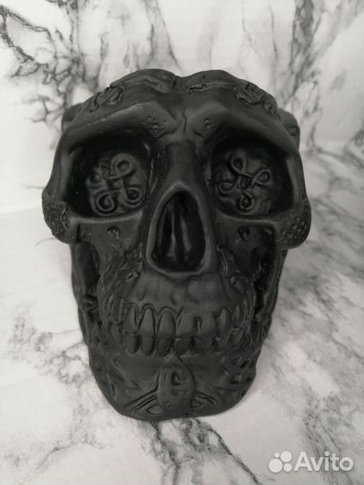 Череп органайзер, кашпо