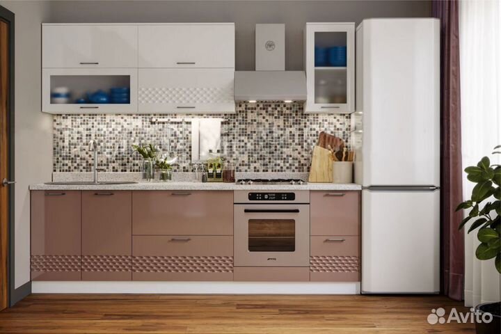 Кухонный гарнитур волна капучино новый Б3