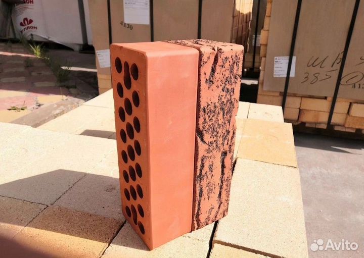 Кирпич облицовочный с завода от 10 м3