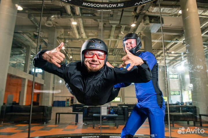 Полет в аэротрубе 15 мин 1-3 чел