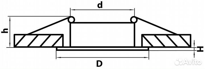 Светильник металлический современный 1 лампа Китай