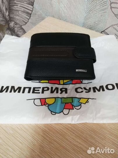 Кошелек мужской кожаный новый