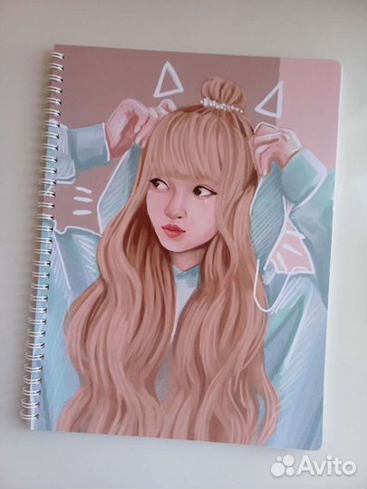Тетрадь blackpink на кольцах
