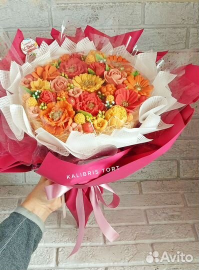 Букет из шоколадных цветов