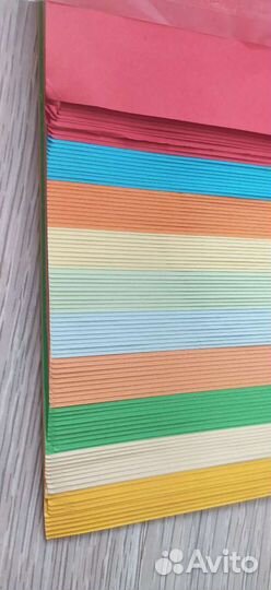 Бумага цветная А4