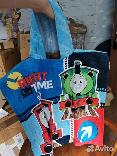 Полотенце пончо детское новое