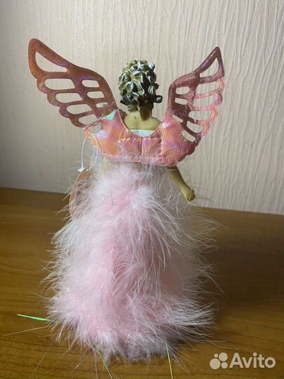 Статуэтка ангел розовый