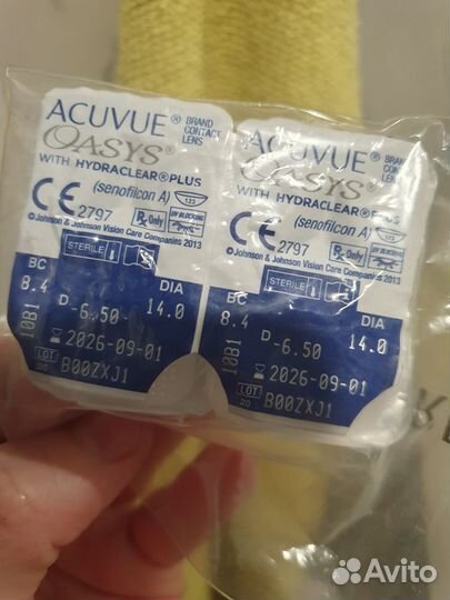 Линзы контактные acuvue oasys