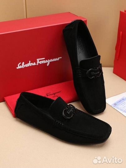 Мокасины замшевые Salvatore Ferragamo 39-45