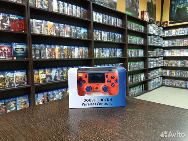 Джойстик ps4 оранжевый