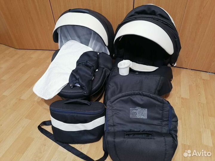 Коляска 2 в 1 Adamex Monte Deluxe Carbon