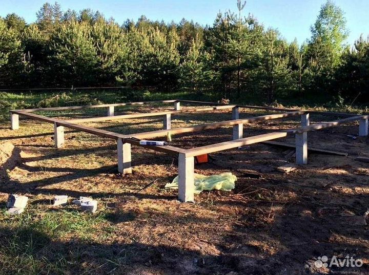 Фундамент на жб сваях