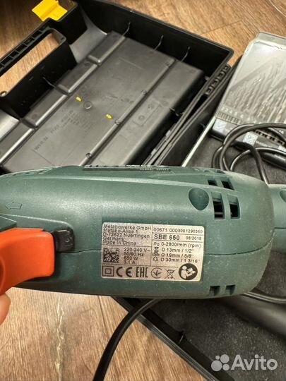 Дрель metabo sbe 650