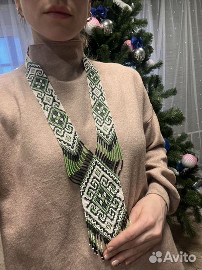 Гердан из бисера