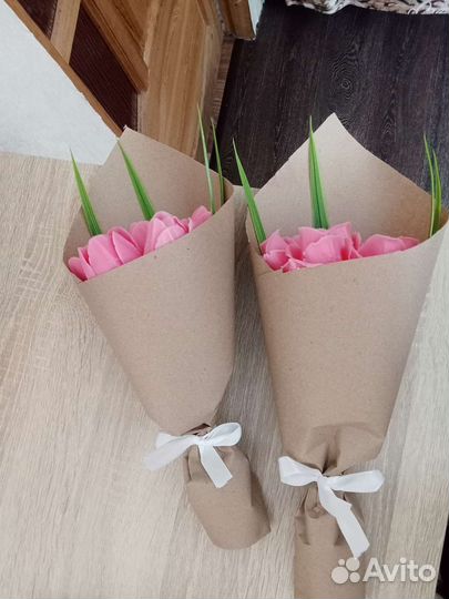 Букет цветов из мыла