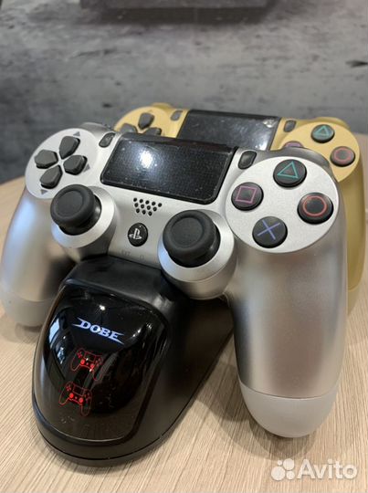 Sony PS4 геймпад золото/серебро