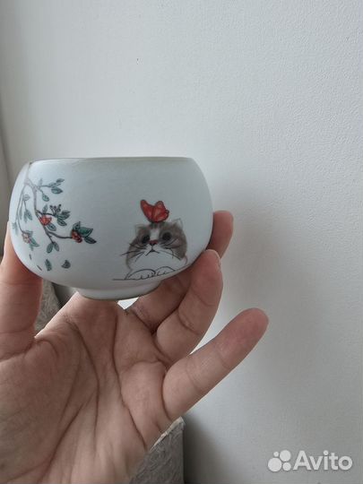 Пиала для чая из глины брак