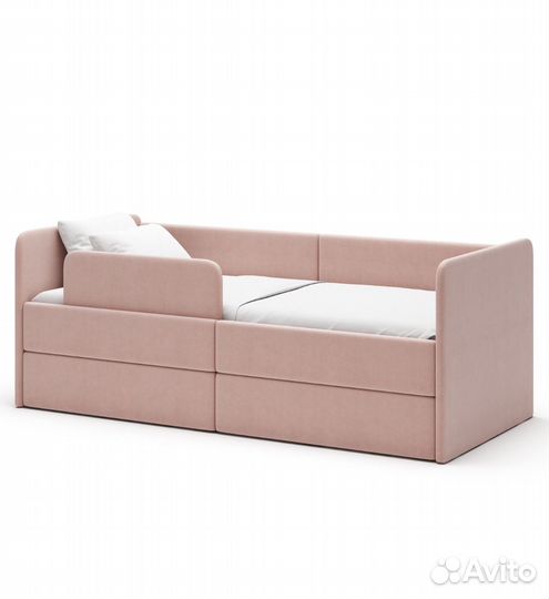 Кровать детская Romack Leo с бортиком и ящиками