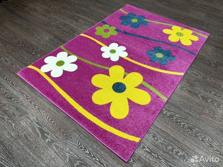 Ковер детский 1.2х1.8 розовый
