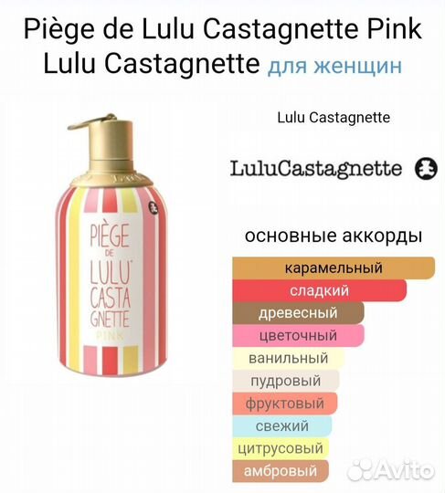 Парфюмерная вода Lulu Castagnette Piège Pink