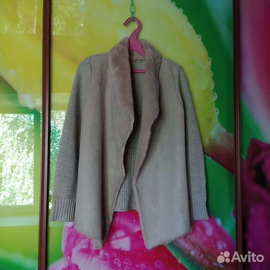 Жакет zolla с искусственным мехом