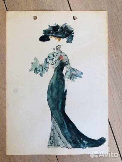 Акварель мода, история костюма