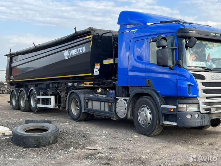 Scania P400 с полуприцепом, 2018