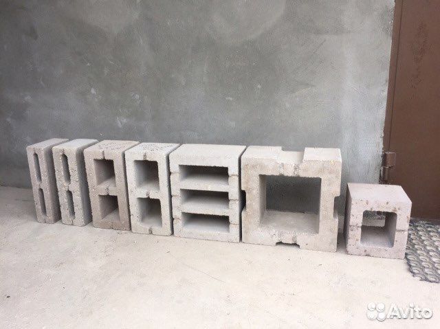 Пеплоблок цементный блок