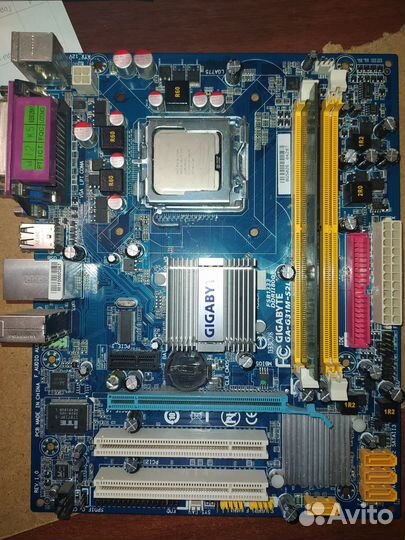 Материнская плата gigabayt GA-G31M-S2L проц