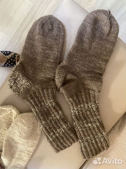 Носки шерсть натуральная р 37-38 ручная работа