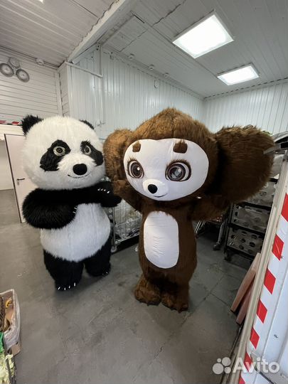 Ростовая кукла Панда и Чебурашка